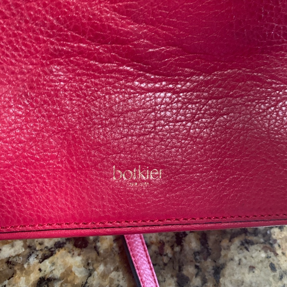 Botkier Red Leather Satchel Purse - Picture 6 of 11